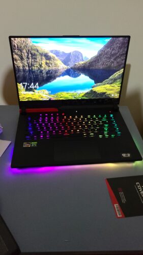 ASUS ROG Strix G15 (2021) Gaming Laptop, 15.6” 300Hz IPS Type FHD Display, NVIDIA GeForce RTX 3070, AMD Ryzen R9-5900HX, 32GB DDR4, 1TB PCIe SSD, Per-Key photo review